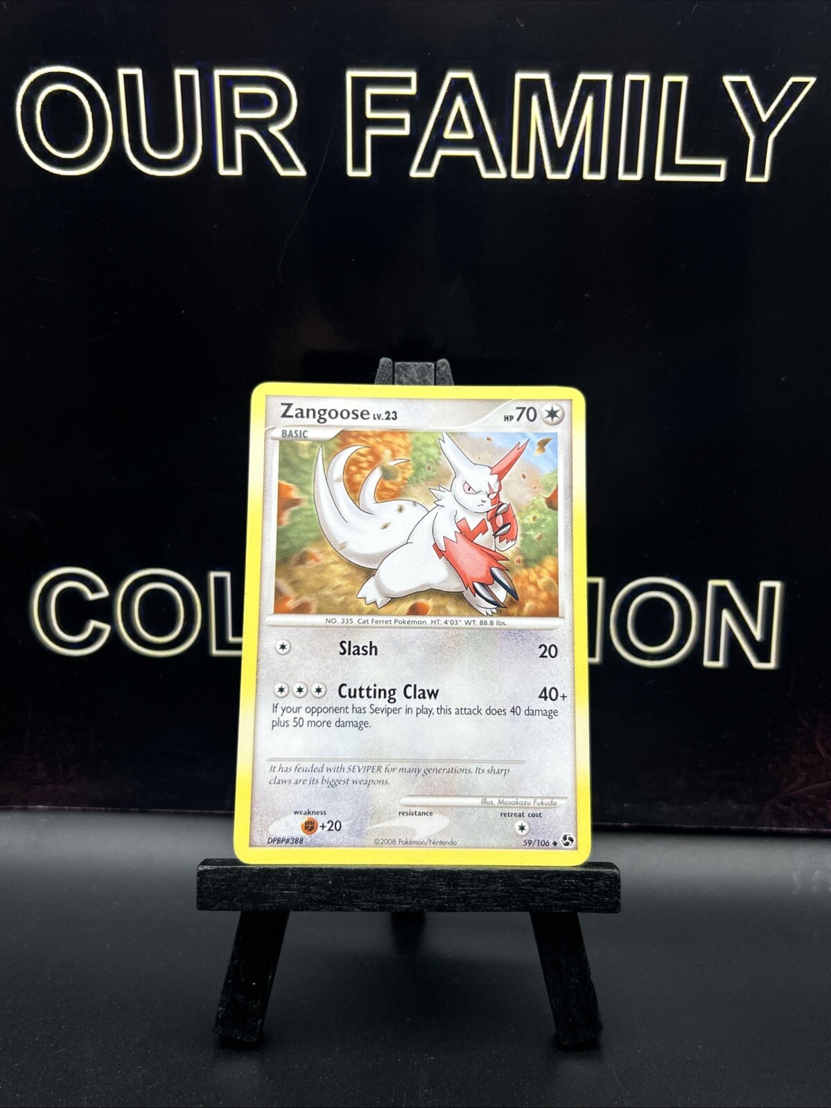 Pokemon Great Encounters Zangoose #59/106 Uncommon Regular 2008
