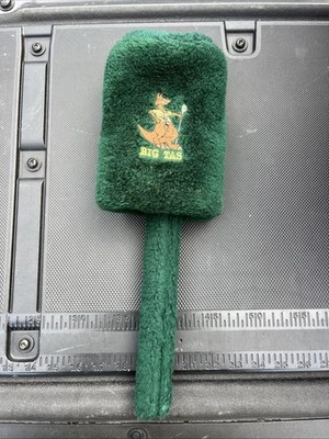 Vintage Big Tas Plush Green Kangaroo head cover 1 Wood Iron
