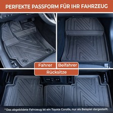4D Fußmatten Set für Tesla Model Y ab 2019 – Passgenau & Wasserdicht
