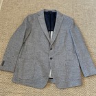 Jos. A. Bank 1905 Blazer 48L Cotton Wool Blend Italian Fabric Houndstooth