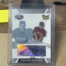 Topps 2007 Co-Signers Hector Gimenez #106 Rookie Auto Blue /225 Astros