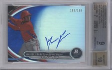 2013 Bowman Platinum Prospects Blue Refractor Maikel Franco BGS 9 MINT Auto 1u4