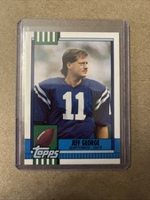 1990 Topps Traded Football #41T Jeff George ROOKIE CARD. rookie card picture