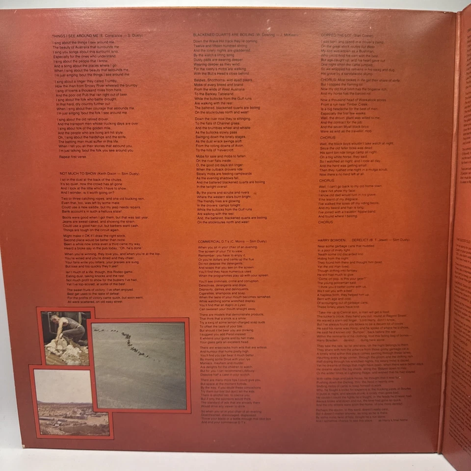 Slim Dusty - Things I See Around Me LP 12" Vinyl Record Gatefold 1976 Australia - image 3 of 4