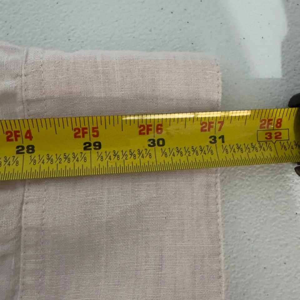 J. Crew Baird McNutt Irish Linen LS ButtonUp Shirt Women's Size M Pale Pink Slim - Image 4 of 4