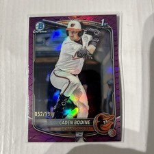 2025 Bowman Draft - Chrome Caden Bodine #BDC-63 Fuchsia Reptilian Refractor /199