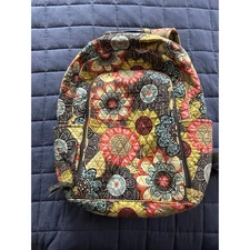 Vera bradley flower campus bookbag