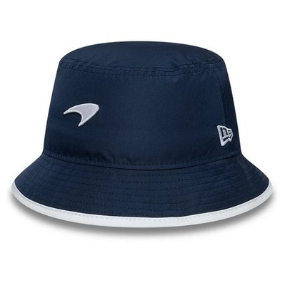 McLaren x Reiss New Era Bucket Hat Seasonal Tapered Blau Größe L F1 Race