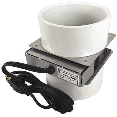 TJERNLUND PVC4 PVC Radon Booster Fan,16W,4'' 59JW96