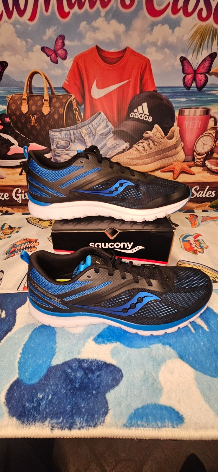 Saucony lifeform miles 11.5 men black and blue. Brand new!