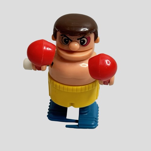 Vintage Tomy Wind Up Windup Toys Bumbling Boxer 1980s Works Walks and Punches
