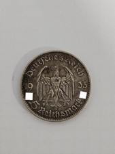 Coin 5 Reichsmark German Reich 1935 D-Garrison Church Potsdam Silver 0.900
