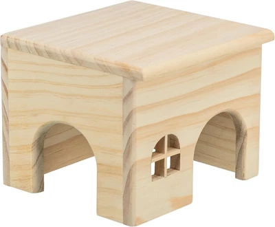 Trixie Kleintier-Haus aus Holz - für Mäuse und Hamster - nagelfrei - Eingänge 6  - Bild 1 von 4