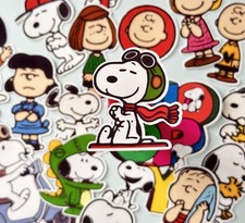 20pcs Snoopy  Friends Stickers Cute Cartoon Vinyl Decals for Laptop Waterproof