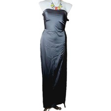 Fashion Nova Black Anikka Satin Maxi Dress Size 3X