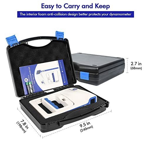 Grip Strength Tester 265lb/120kg, Digital Hand Dynamometer FDA Registered with B