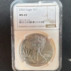 U.S. Mint 2026 American Silver Eagle $1 1 oz .999 Silver NGC MS69 8692106-435