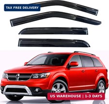 Rain Guards Fit for 2009-2020 Dodge Journey, Out-Channel Window Visors Vent