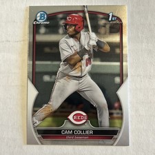 2023 BOWMAN CHROME PROSPECTS - CAM COLLIER #BCP-125 (RC) CINCINNATI REDS
