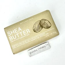 Bath and Body Works SHEA BUTTER Cleansing Soap Bar 5oz Paraben Sulfate Dye Free