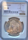 1882-S NGC MS-64 Morgan Dollar strong cartwheel activity/reverse modest PL #195
