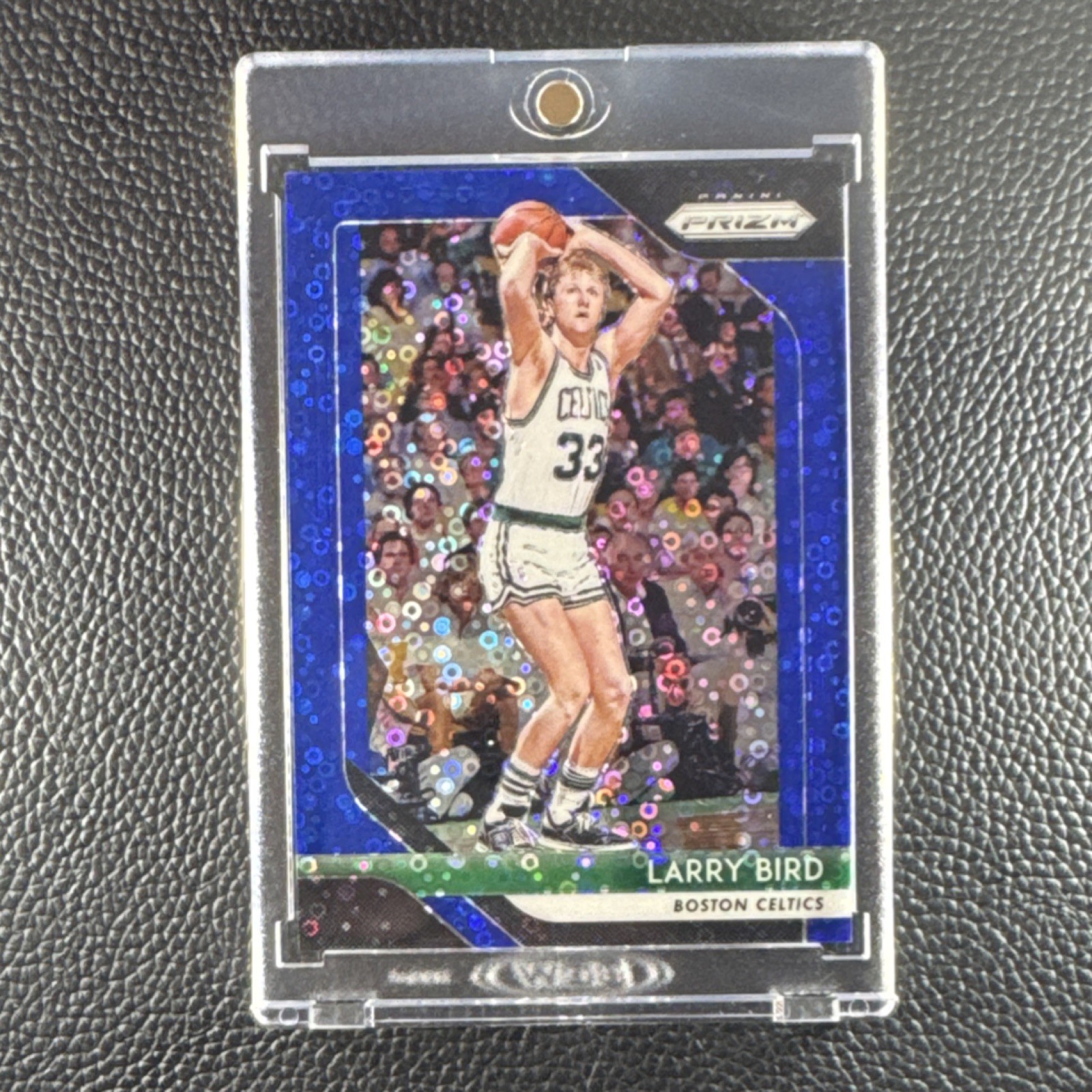 2018-19 Panini Prizm Larry Bird #85 Blue Fast Break Prizm /175 Boston Celtics