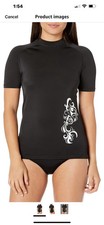 NWT Kanu Surf Women's Breeze UPF 50 Short Sleeved Active Rashguard & Workout Top
