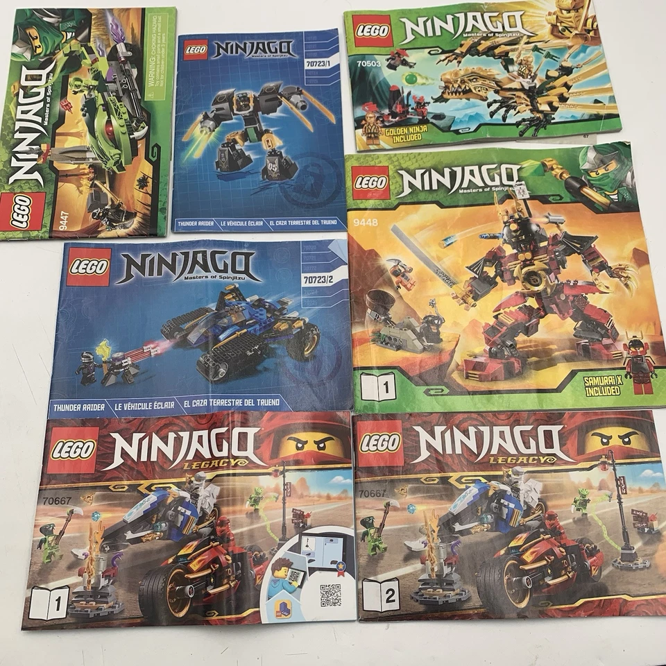 Lego Manuales de Instrucciones/Montaje Lote de 70+ Manuales Surtidos Sin Ladrillos Solo Foto 2 de 4