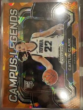 2024 Panini Prizm Draft Picks - Campus Legends Caitlin Clark #5 Orange Ice Prizm