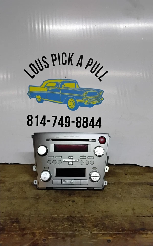 Subaru Legacy CD AM/FM 2007-2008 6 DISCOS RADIO AIRE ACONDICIONADO CALENTADOR CLIMATIZADOR PIEZA FABRICANTE DE EQUIPOS ORIGINALES Foto 3 de 4