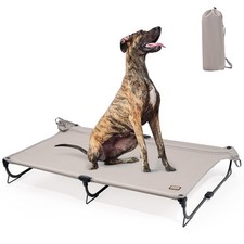 XL Elevated Dog Bed - Portable, Waterproof, Heavy Duty Cot for Camping  Home