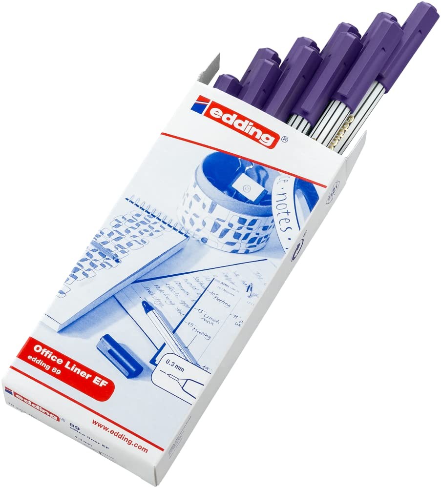 Feutre fin violet pointe extra-fine pour annoter sans traverser le papier