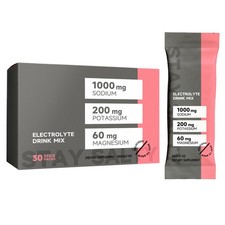 Electrolytes: 30-Packs Raspberry Salt ZERO-Sugar Brand Updated Keto-Paleo