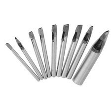 2mm 9-Pack Leather Oval Hole Punch Kit Cutter Hollow DIY Tool