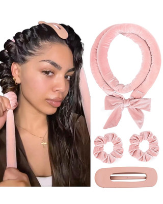 Heatless Hair Curler, No Heat Hair Curlers to Sleep In, Super Soft Ribbon Wrap f