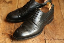 Gucci Black Leather Bee Derby Brogue Shoes Men's UK 9 US 10 EU 43
