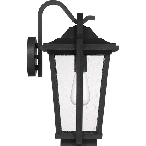 Darius 1-Light Outdoor Wall Lantern in Earth Black - Picture 4 of 6
