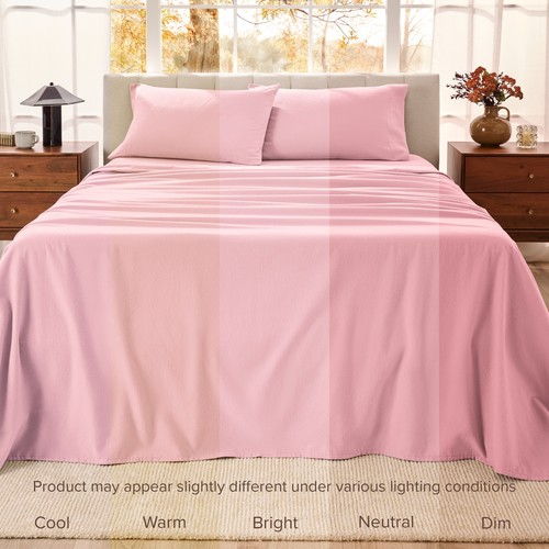 Bare Home Organic Cotton Flannel Sheet Set - 100% Cotton - Double Brushed - Picture 55 of 105