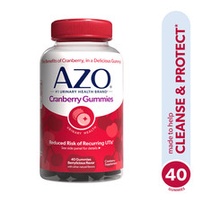 AZO Cranberry Urinary Tract Health Gummies Dietary Supplement 2 Gummies = Glass