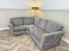 Grey Fabric Corner Sofa Sectional L Shape 240cm Wide x 190cm Long x 90cm High