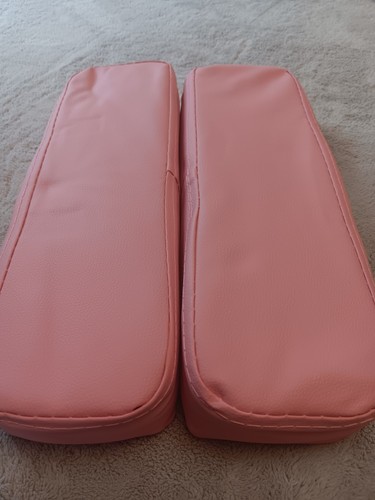 Pink Faux Leather Massage Table Face Cradle Cushion w/ Adjustable Frame