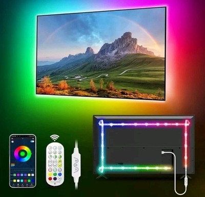 LED Streifen Licht, LED Lichter für TV, RGB Streifen Lichter Musik Sync Farbwechsel...