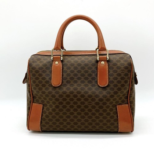 Celine Handtasche Beuteltasche Handtasche Macadam PVC Leder dunkelbraun echt - Bild 2 von 24