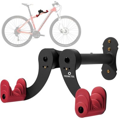 Sturdy Horizontal Indoor Bike Wall Mount - Secure and Scratch-Proof Storage