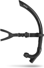 Adult Lap Swim Snorkel for Training and Snorkeling Black