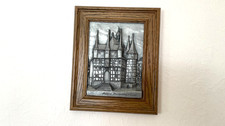 Bild vom Frankenberger Rathaus Holzrahmen und Zinn