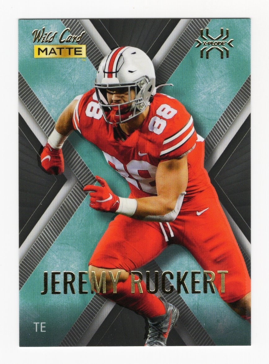 2022 Wild Card Matte Xplode Jeremy Ruckert MXP-24 Silver And Blue PWE Ohio State