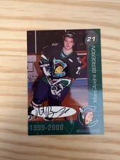 1999-00 Shawinigan Cataractes Signed #7 Marc-Andre Bergeron 017/100 AUTOGRAPHED