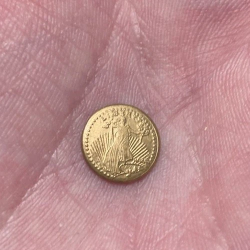 United States Miniature Liberty Gold Coin 0.53 Grams
