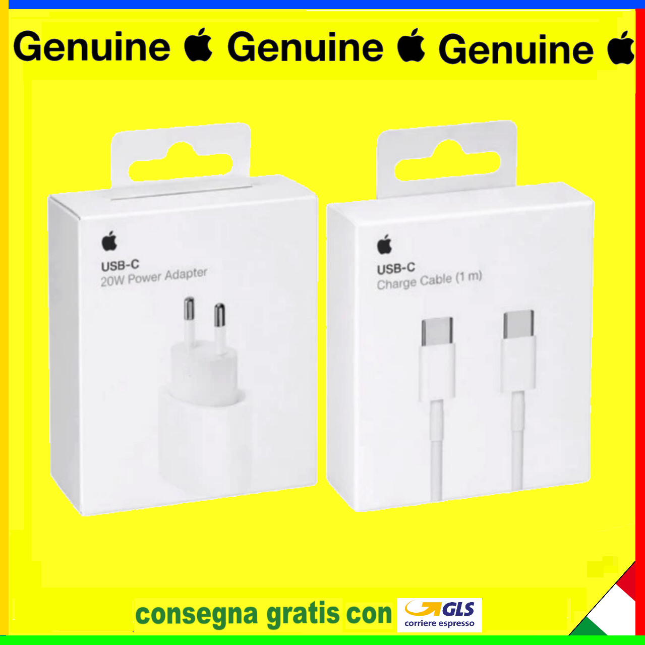 APPLE caricabatteria e cavo usb-c ORIGINALE x iphone 15 16 17 pro max caricatore